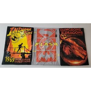 Lot of 4 New Men's Short Sleeve T-Shirts Graphic Holiday Deal Size XXL